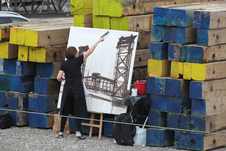 Canal-Street-Railroad-Bridge-painting-Michelle-Auboiron-Chicago-Photo-Charles-GUY-Episode-3-2