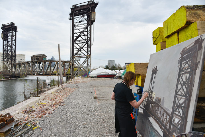 Canal-Street-Railroad-Bridge-painting-Michelle-Auboiron-Chicago-Photo-Charles-GUY-Episode-3-7
