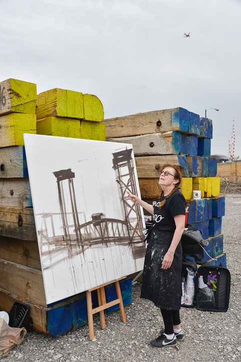 Canal-Street-Railroad-Bridge-painting-Michelle-Auboiron-Chicago-Photo-Charles-GUY-Episode-3