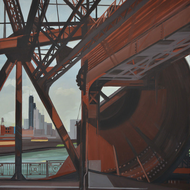 Cermak-Road-Bridge-Chicago-peinture-Michelle-Auboiron